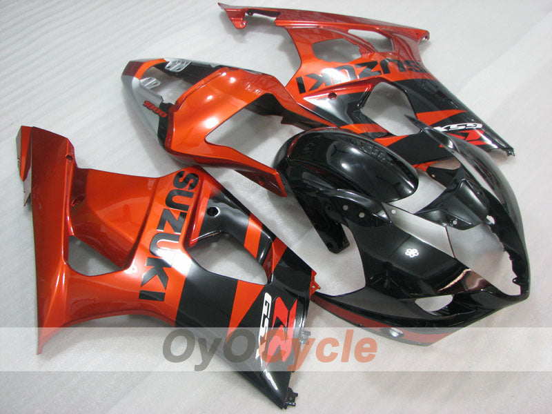 Kit de carenado por inyección para GSX R1000 03-04 - Naranja, Negro - Estilo de fábrica #OYO87901893