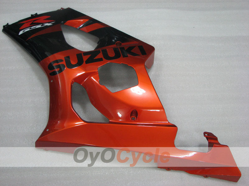 Kit de carenado por inyección para GSX R1000 03-04 - Naranja, Negro - Estilo de fábrica #OYO87901893