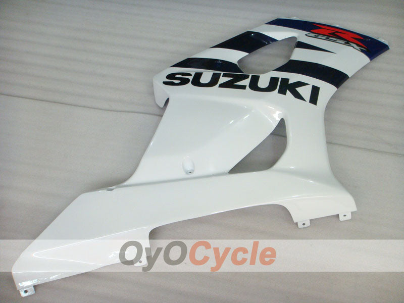Kit de carenado por inyección para GSX R1000 03-04 - Azul, Blanco - Estilo de fábrica #OYO87901895