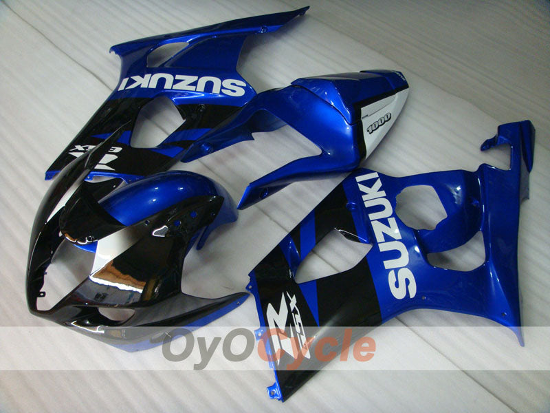 Kit de carenado por inyección para GSX R1000 03-04 - Azul, Negro - Estilo de fábrica #OYO87901909