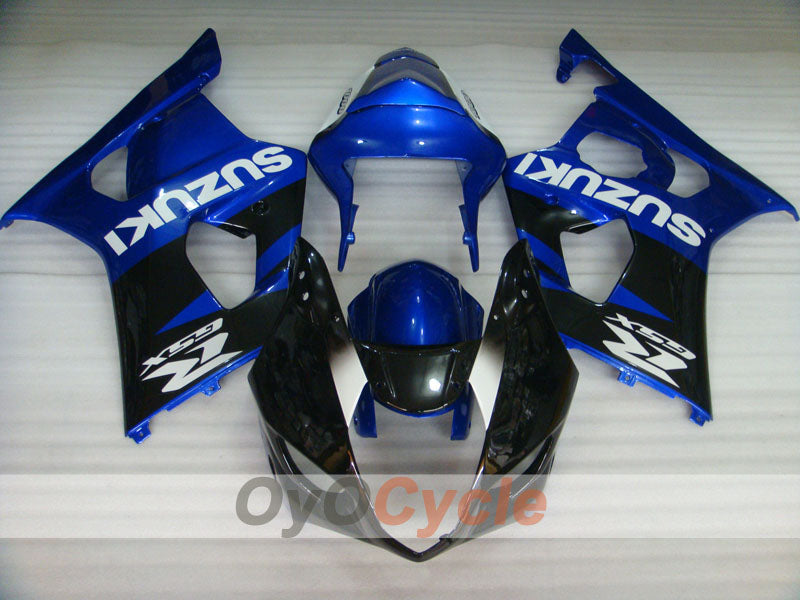 Kit de carenado por inyección para GSX R1000 03-04 - Azul, Negro - Estilo de fábrica #OYO87901909