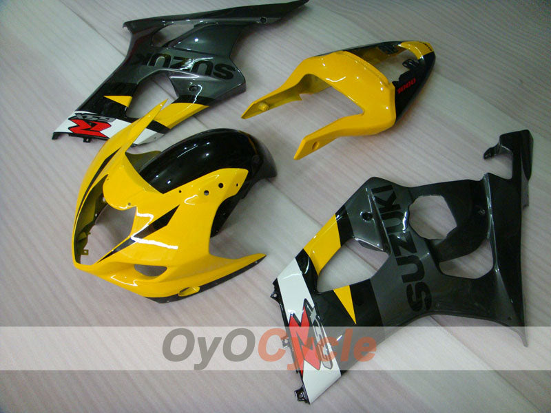 Carenado inyectado para GSX R1000 03-04 - Amarillo, Negro - Estilo de fábrica #OYO87901912