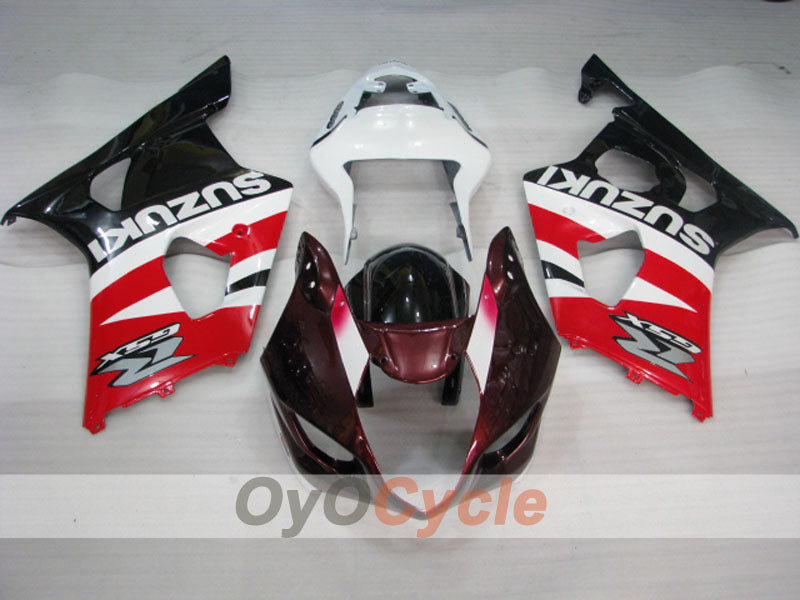 Carenado de inyección para GSX R1000 03-04 - Rojo, Blanco - Estilo de fábrica #OYO87901915 Imagen secundaria del producto