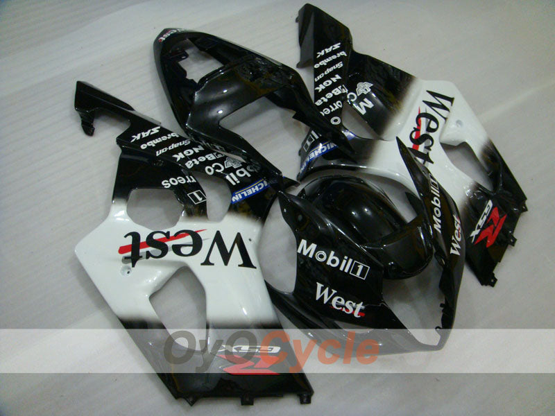 Kit de carenado por inyección para GSX R1000 03-04 - Blanco, Negro - Oeste #OYO87901926 Imagen principal del producto