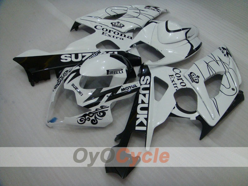 Carenado de inyección para GSX R1000 05-06 - Blanco, Negro - Corona, MOTUL #OYO87901946