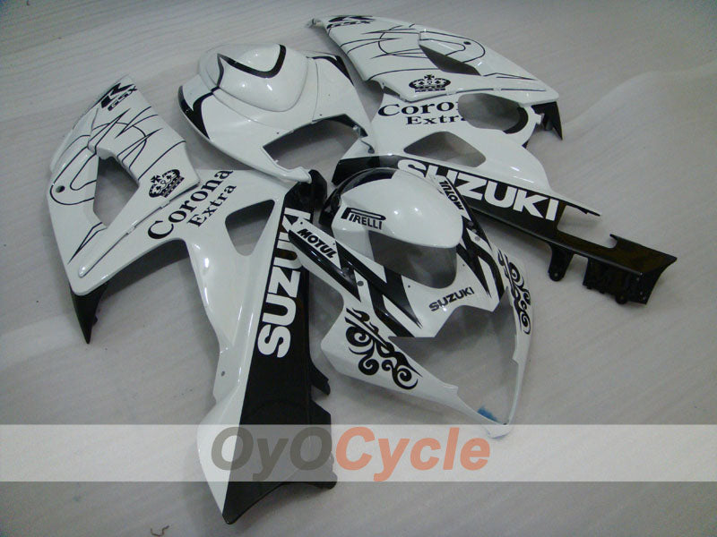 Carenado de inyección para GSX R1000 05-06 - Blanco, Negro - Corona, MOTUL #OYO87901946