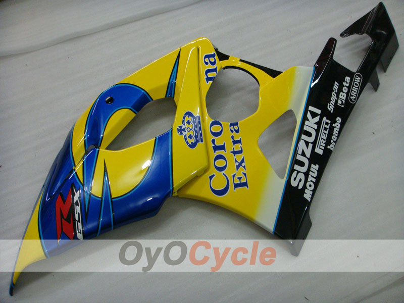 Carenado de inyección para GSX R1000 05-06 - Amarillo, Azul - Corona, MOTUL #OYO87901948