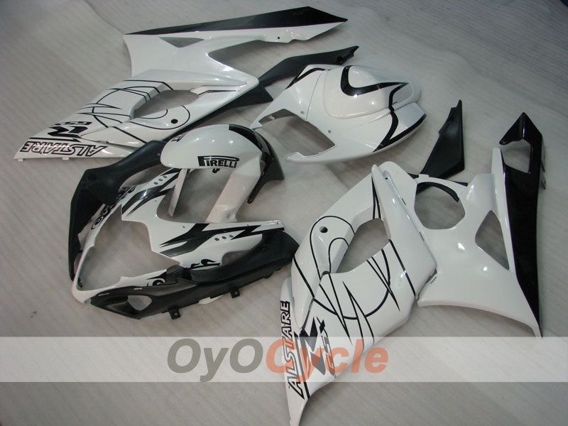 Kit de carenado de inyección para GSX R1000 05-06 - Blanco, Negro - Corona, MOTUL #OYO87901949