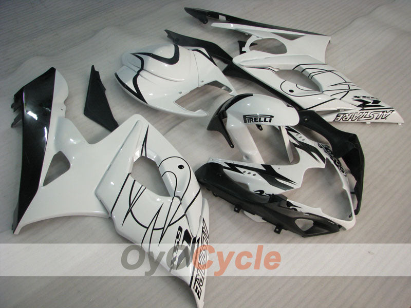 Kit de carenado de inyección para GSX R1000 05-06 - Blanco, Negro - Corona, MOTUL #OYO87901949