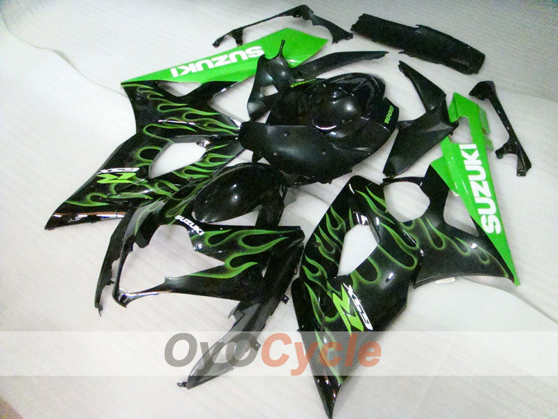 Kit de carenado por inyección para GSX R1000 05-06 - Verde, Negro - Llama #OYO87901960 Imagen principal del producto