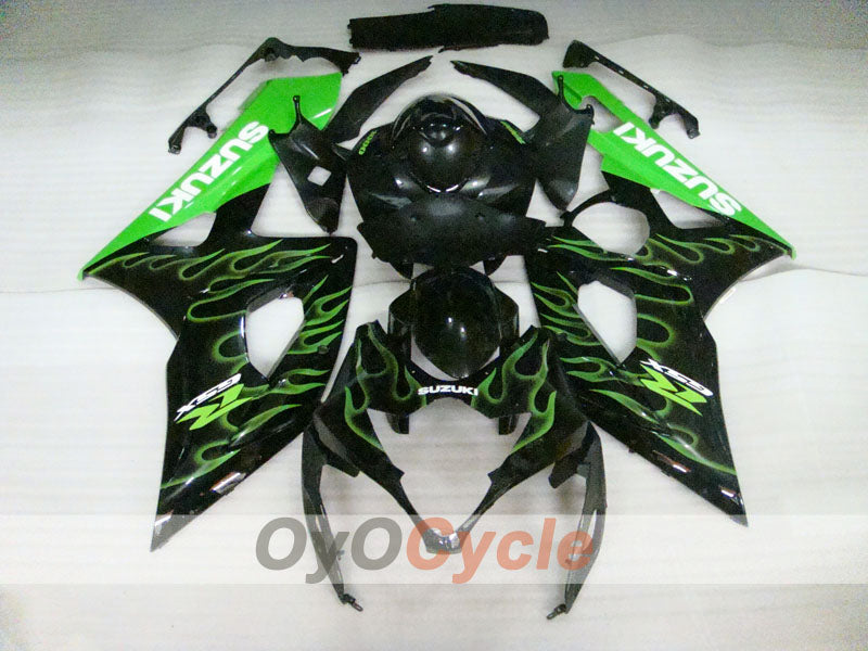 Kit de carenado por inyección para GSX R1000 05-06 - Verde, Negro - Llama #OYO87901960 Imagen secundaria del producto