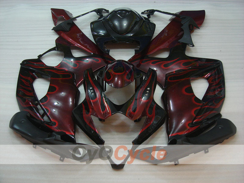 Carenado de inyección para GSX R1000 05-06 - Negro - Llama #OYO87901963