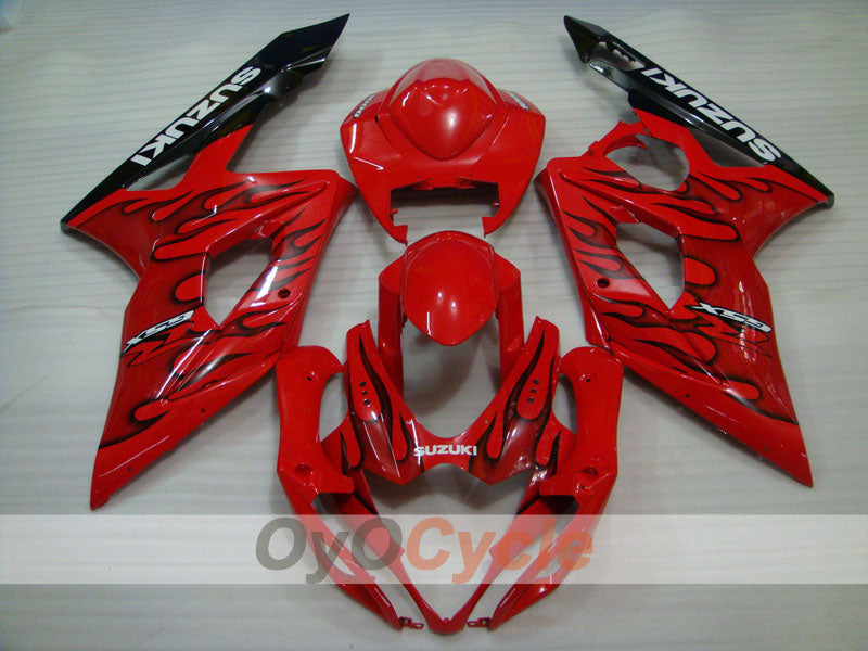 Carenado de inyección para GSX R1000 05-06 - Rojo, Negro - Llama #OYO87901964 Imagen secundaria del producto