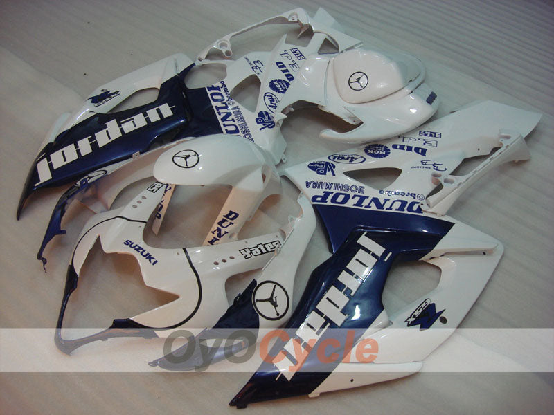 Kit de carenado por inyección para GSX R1000 05-06 - Azul, Blanco - DUNLOP, Jordan #OYO87901972 Imagen secundaria del producto