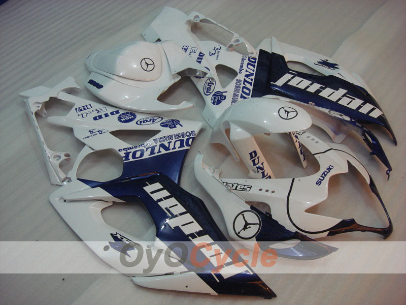 Kit de carenado por inyección para GSX R1000 05-06 - Azul, Blanco - DUNLOP, Jordan #OYO87901972 Imagen principal del producto
