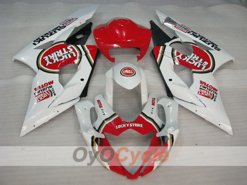 Kit de carenado por inyección para GSX R1000 05-06 - Rojo, Blanco - Lucky Strike, MICHELIN, MOTUL #OYO87901979