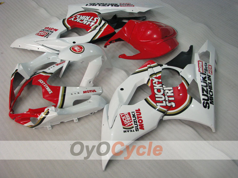 Kit de carenado por inyección para GSX R1000 05-06 - Rojo, Blanco - Lucky Strike, MICHELIN, MOTUL #OYO87901979