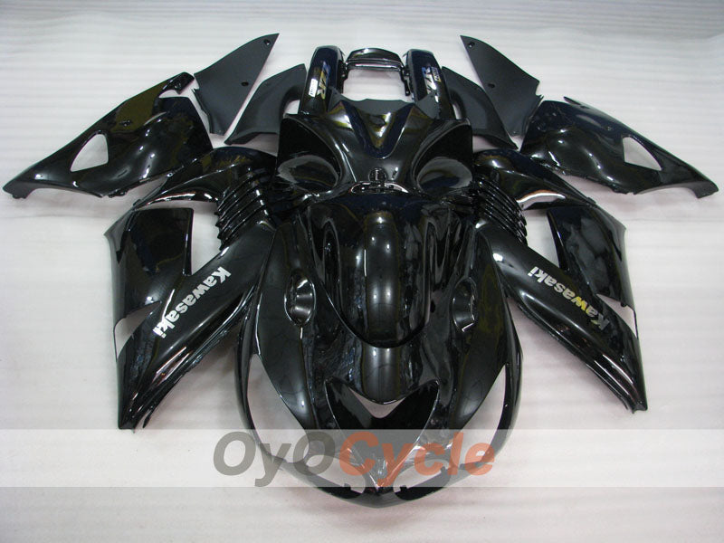 Kit de carenado por inyección para NINJA ZX-14R 06-11 - Negro - Estilo de fábrica #OYO87902002