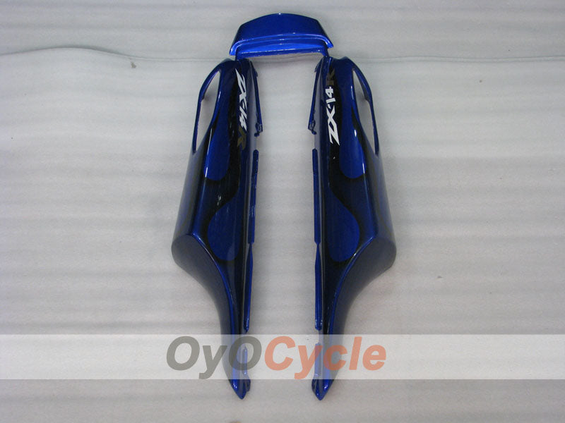 Kit de carenado de inyección para NINJA ZX-14R 06-11 - Azul, Negro - Llama #OYO87902009