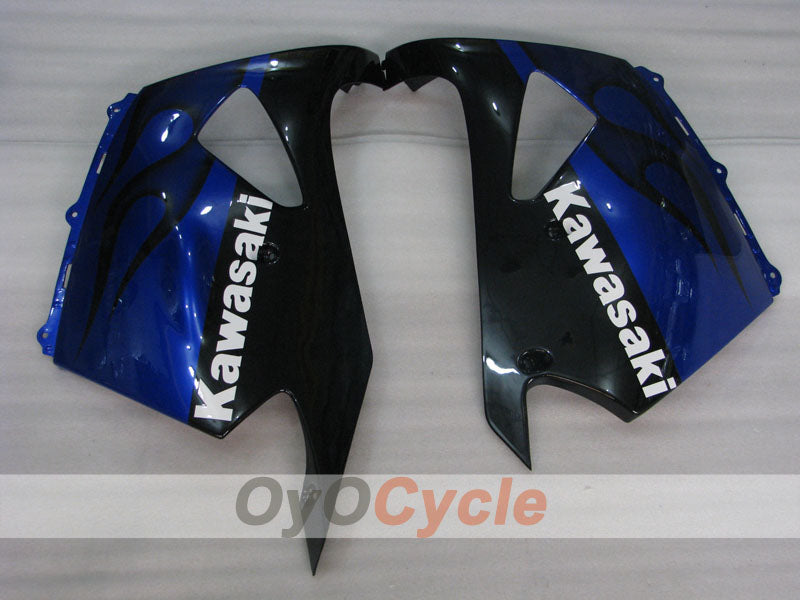 Kit de carenado de inyección para NINJA ZX-14R 06-11 - Azul, Negro - Llama #OYO87902009