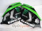 Carenado de inyección para NINJA ZX-14R 06-11 - Verde, Negro - Monster #OYO87902020