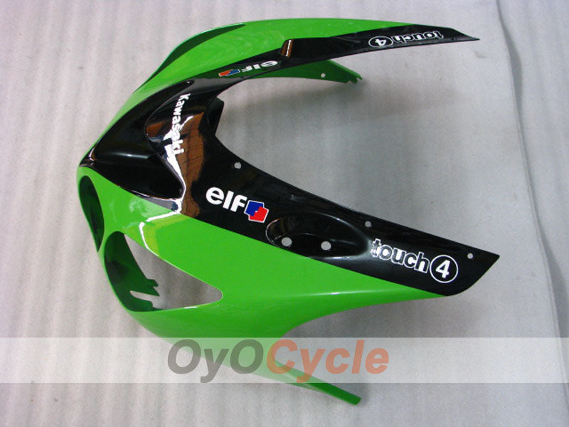 Carenado de inyección para NINJA ZX-14R 06-11 - Verde, Negro - Monster #OYO87902020