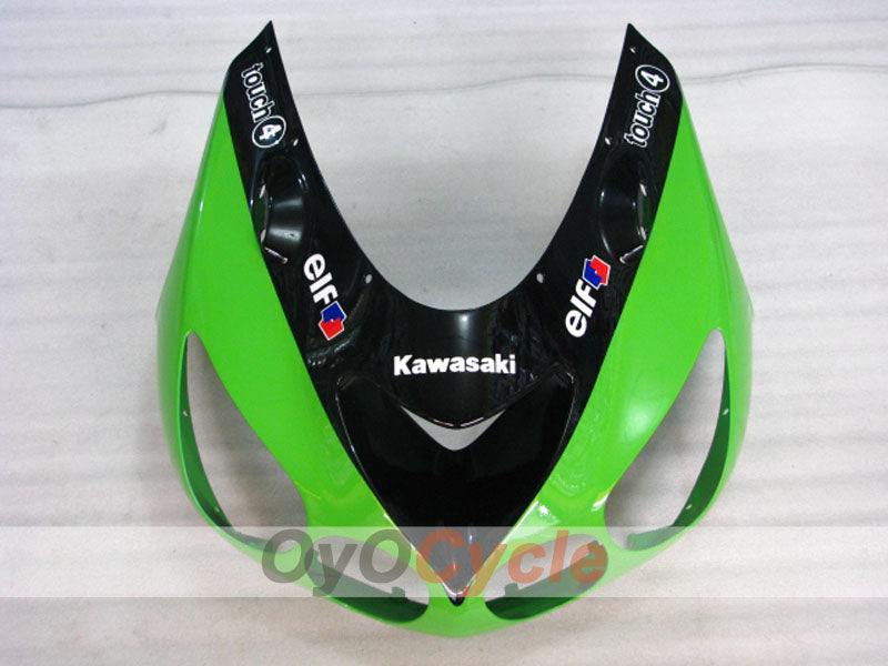 Carenado de inyección para NINJA ZX-14R 06-11 - Verde, Negro - Monster #OYO87902020