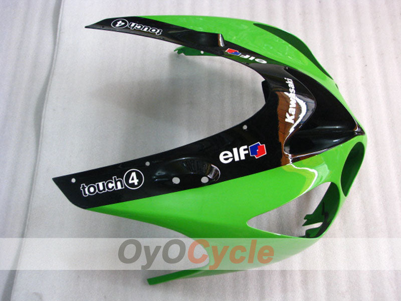 Carenado de inyección para NINJA ZX-14R 06-11 - Verde, Negro - Monster #OYO87902020