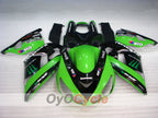 Carenado de inyección para NINJA ZX-14R 06-11 - Verde, Negro - Monster #OYO87902020