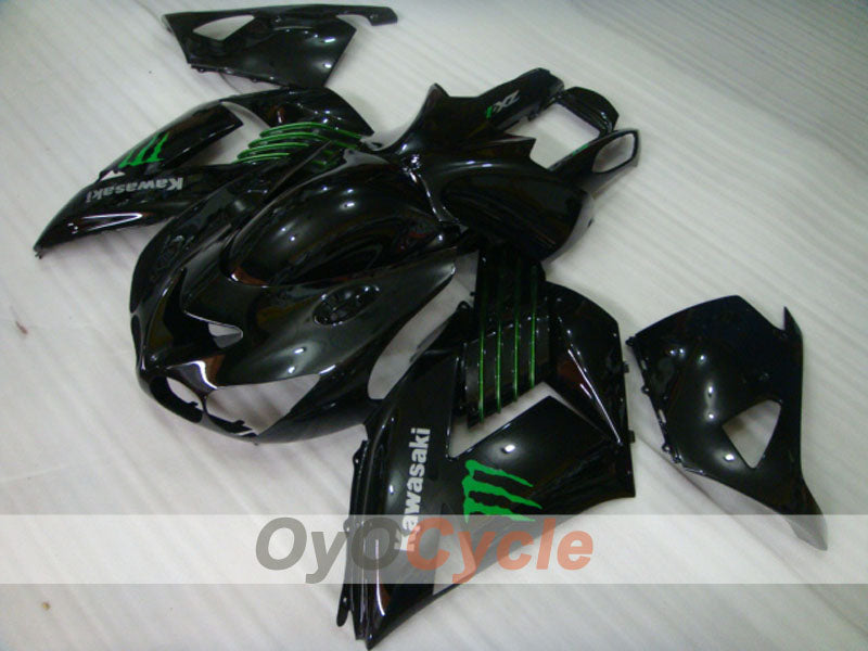 Kit de carenado por inyección para NINJA ZX-14R 06-11 - Negro - Monster #OYO87902022 Imagen principal del producto
