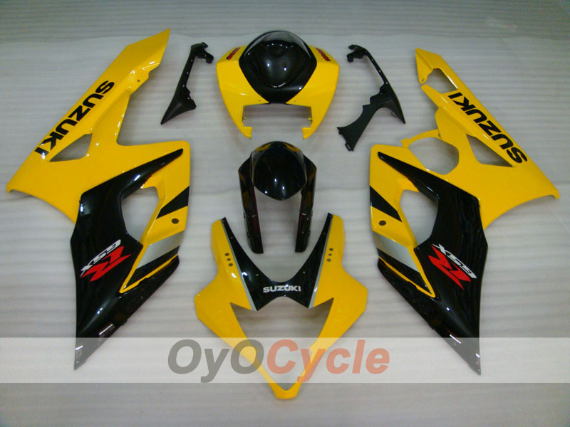 Kit de carenado por inyección para GSX R1000 05-06 - Amarillo, Negro - Estilo de fábrica #OYO87902025