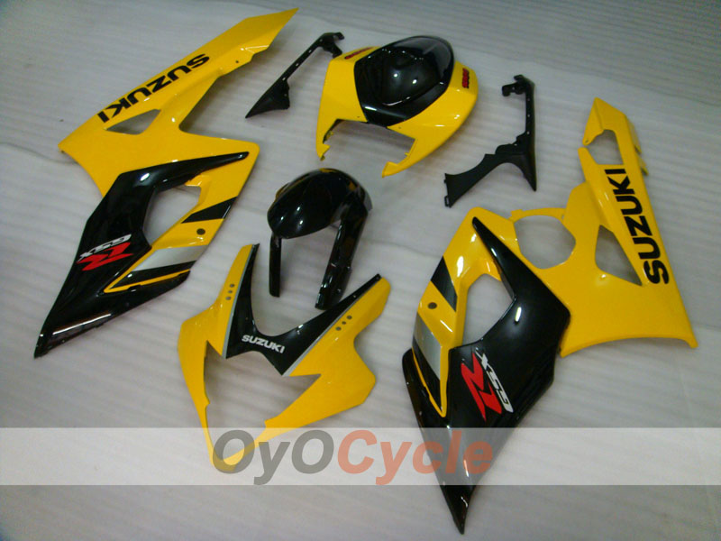 Kit de carenado por inyección para GSX R1000 05-06 - Amarillo, Negro - Estilo de fábrica #OYO87902025