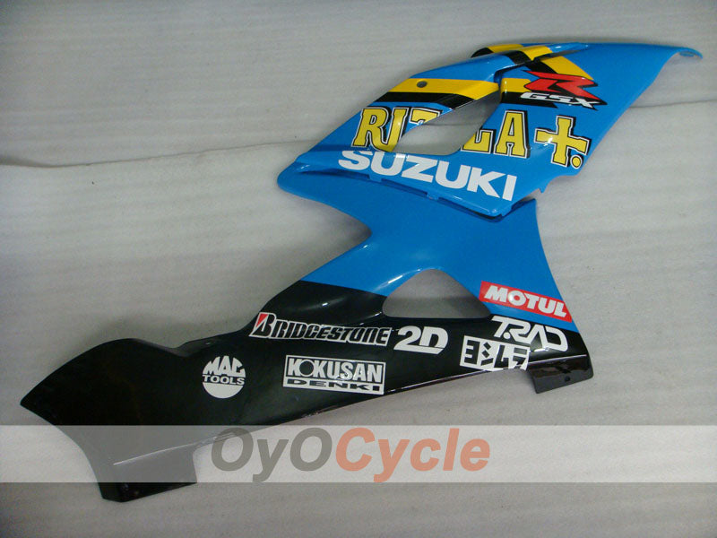 Kit de carenado por inyección para GSX R1000 05-06 - Azul, Negro - MOTUL, Rizla+ #OYO87902057