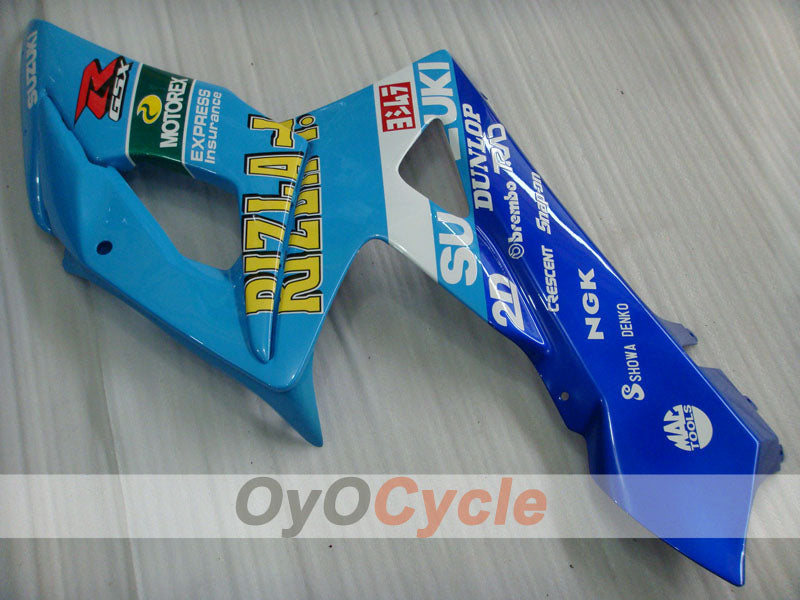 Kit de carenado por inyección para GSX R1000 05-06 - Azul, Blanco - Rizla+ #OYO87902060