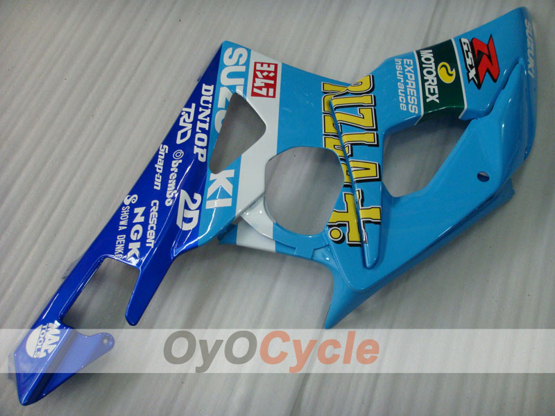 Kit de carenado por inyección para GSX R1000 05-06 - Azul, Blanco - Rizla+ #OYO87902060