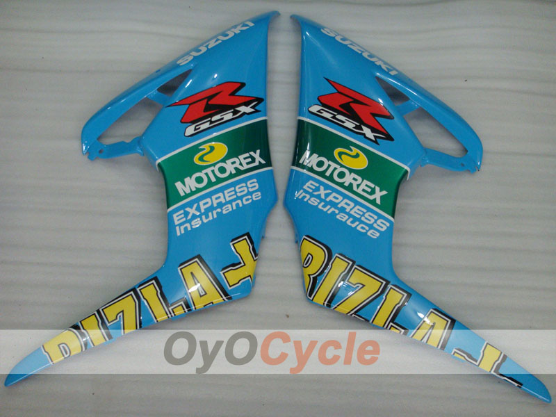 Kit de carenado por inyección para GSX R1000 05-06 - Azul, Blanco - Rizla+ #OYO87902060