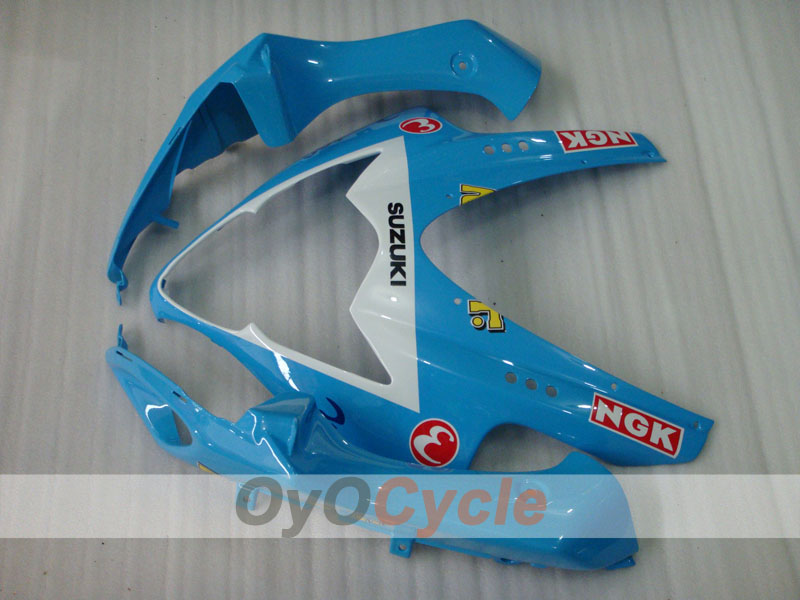 Kit de carenado por inyección para GSX R1000 05-06 - Azul, Blanco - Rizla+ #OYO87902060