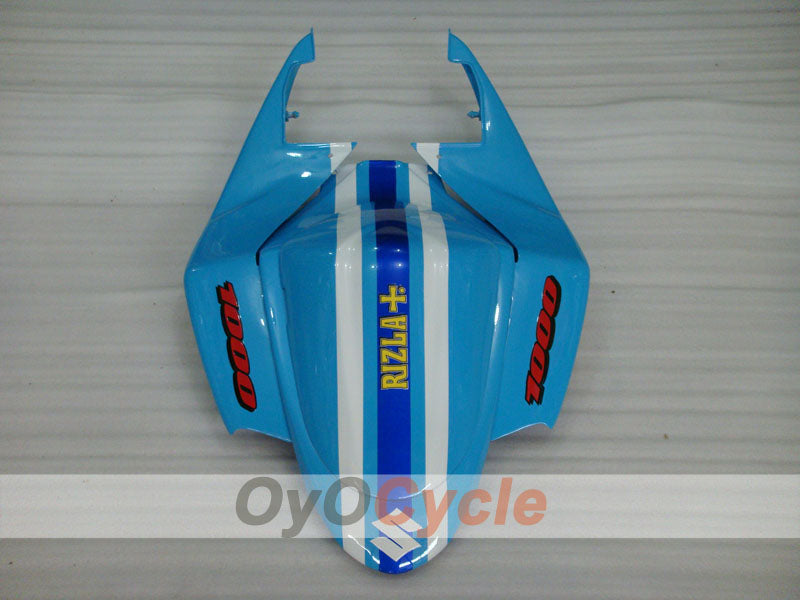 Kit de carenado por inyección para GSX R1000 05-06 - Azul, Blanco - Rizla+ #OYO87902060
