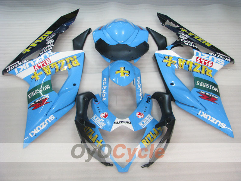 Kit de carenado por inyección para GSX R1000 05-06 - Azul, Negro - DUNLOP, Rizla+ #OYO87902063 Imagen principal del producto