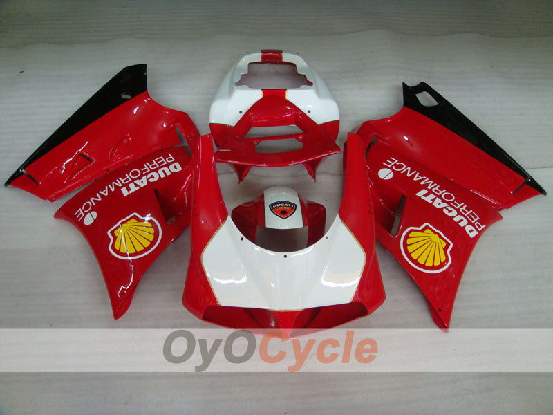 Kit de carenado por inyección para Ducati 748 94-02 - Rojo, Blanco - Rendimiento #OYO87902074 Imagen secundaria del producto