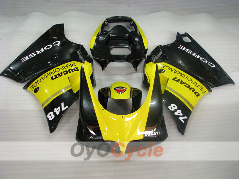 Kit de carenado por inyección para Ducati 748 de 94-02 - Amarillo, Negro - Performance #OYO87902076