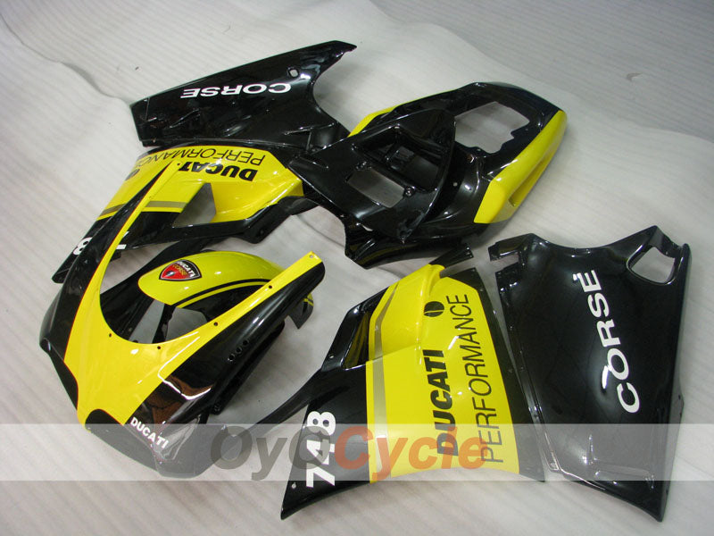 Kit de carenado por inyección para Ducati 748 de 94-02 - Amarillo, Negro - Performance #OYO87902076