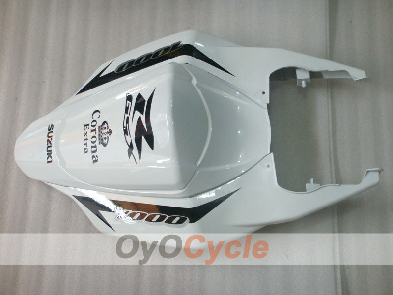 Kit de carenado por inyección para GSX R1000 07-08 - Blanco, Negro - Corona, MOTUL #OYO87902079