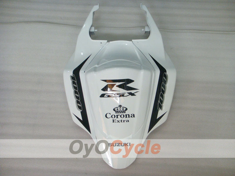 Kit de carenado por inyección para GSX R1000 07-08 - Blanco, Negro - Corona, MOTUL #OYO87902079