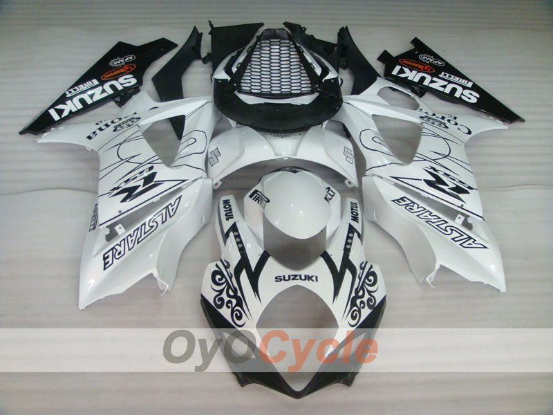 Kit de carenado por inyección para GSX R1000 07-08 - Blanco, Negro - Corona, MOTUL #OYO87902079
