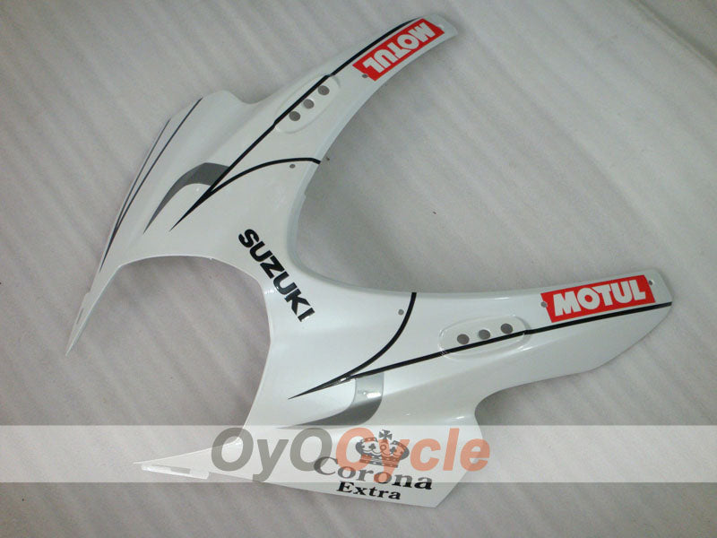 Kit de carenado por inyección para GSX R1000 07-08 - Blanco, Negro - Corona, MOTUL #OYO87902082