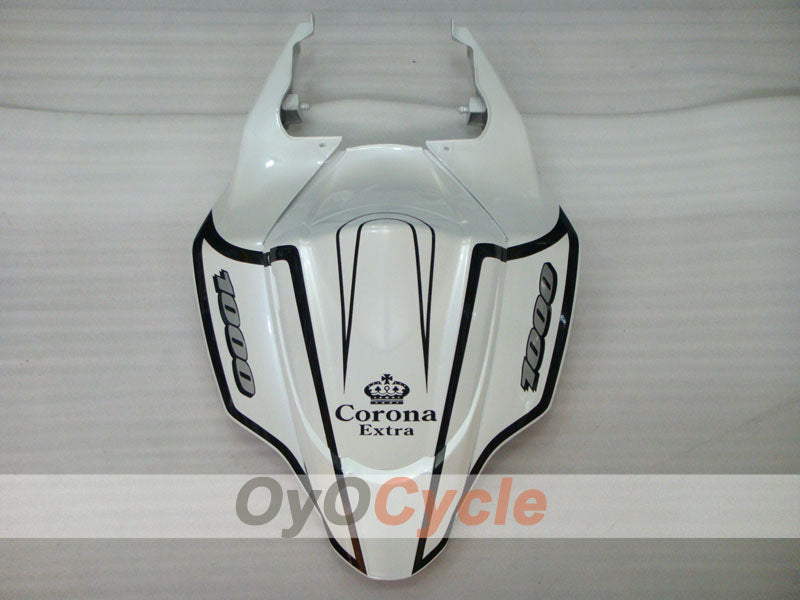 Kit de carenado por inyección para GSX R1000 07-08 - Blanco, Negro - Corona, MOTUL #OYO87902082