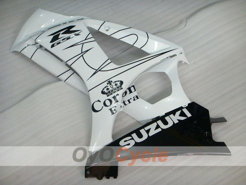 Kit de carenado de inyección para GSX R1000 07-08 - Blanco, Negro - Corona, MOTUL #OYO87902083