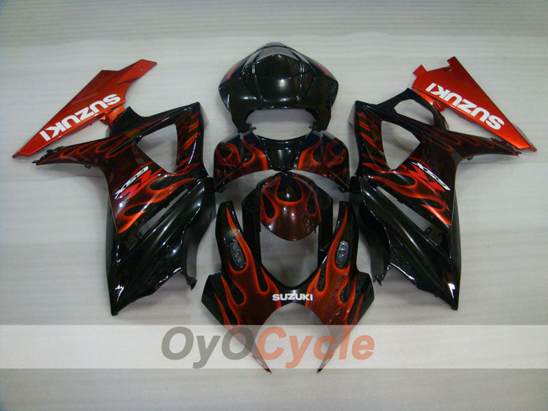 Carenado de inyección para GSX R1000 07-08 - Rojo, Negro - Llama #OYO87902094 Imagen secundaria del producto