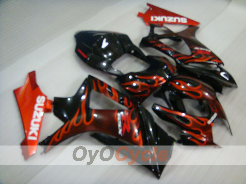 Carenado de inyección para GSX R1000 07-08 - Rojo, Negro - Llama #OYO87902094 Imagen principal del producto